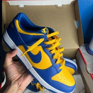 Nike Bold Blue and Yellow Athletic Shoes